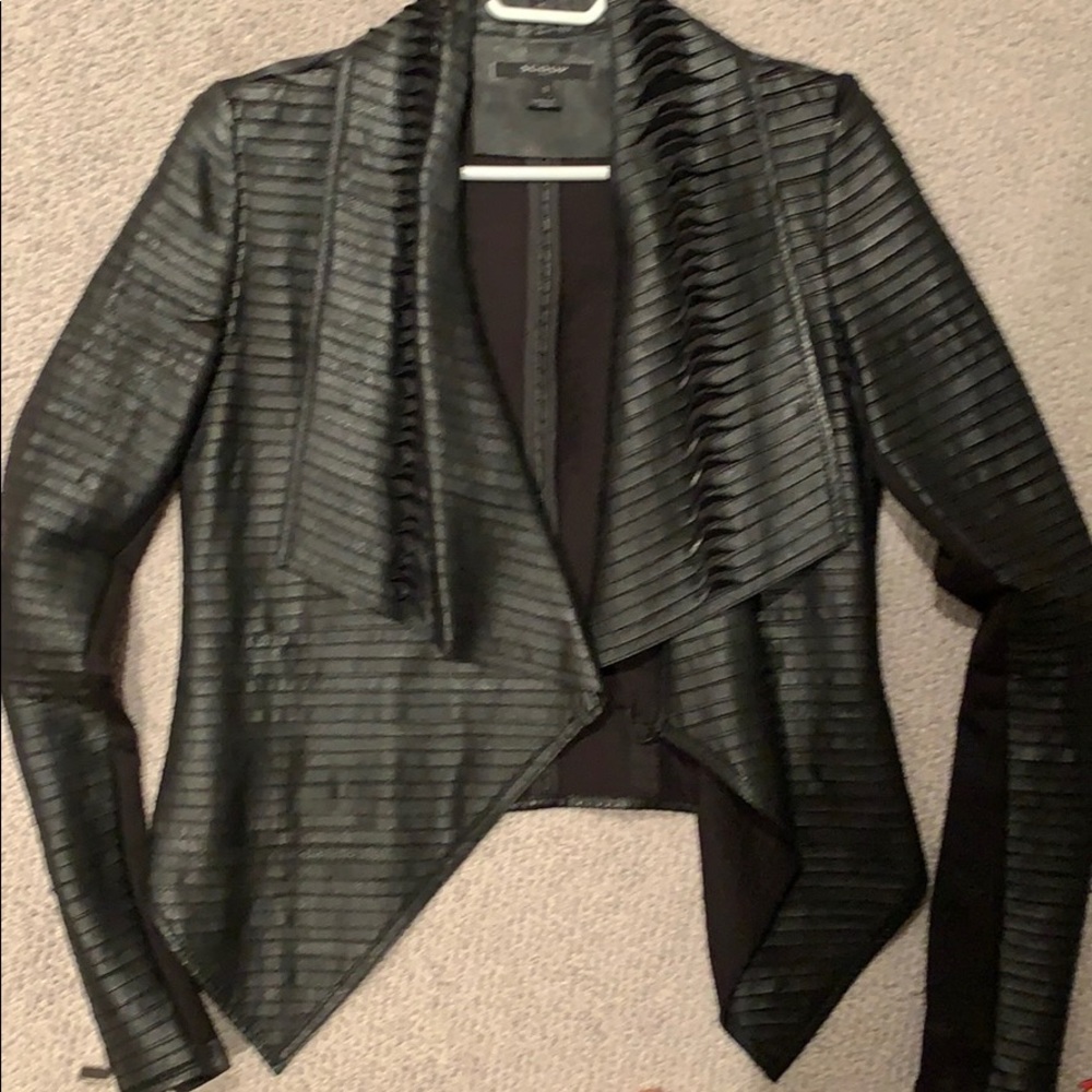 Scoop NYC Leather Jacket/Shirt